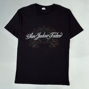 Vintage Y2K Saint Jude San Judas Tadeo Graphic T Shirt Men’s M Bible Religion